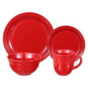 Good Always 16-Piece Solid Dinner Set Red Good Always 16-Piece Solid Dinner Set Red